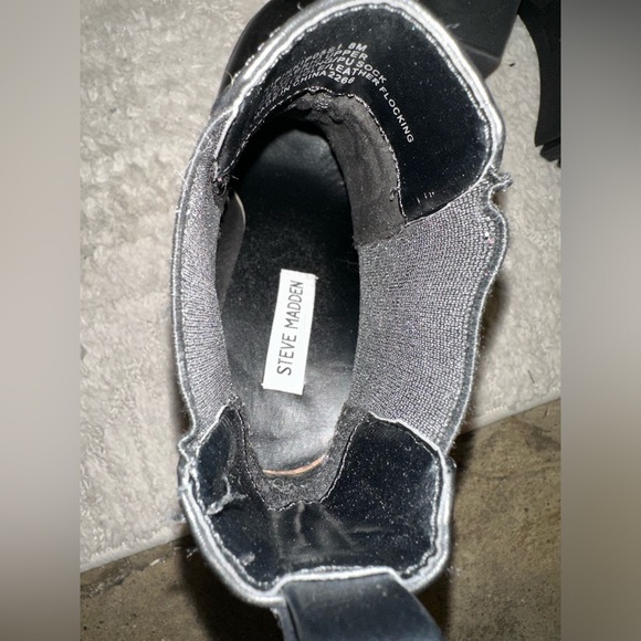 Steve Madden Black Platform Booties - Picture 6 of 7